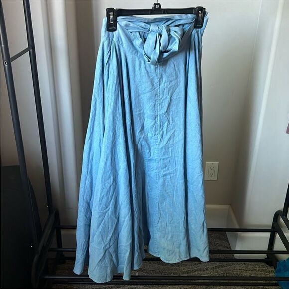 New Free People Convertible Skirt Dress Blue S - Picture 2 of 8
